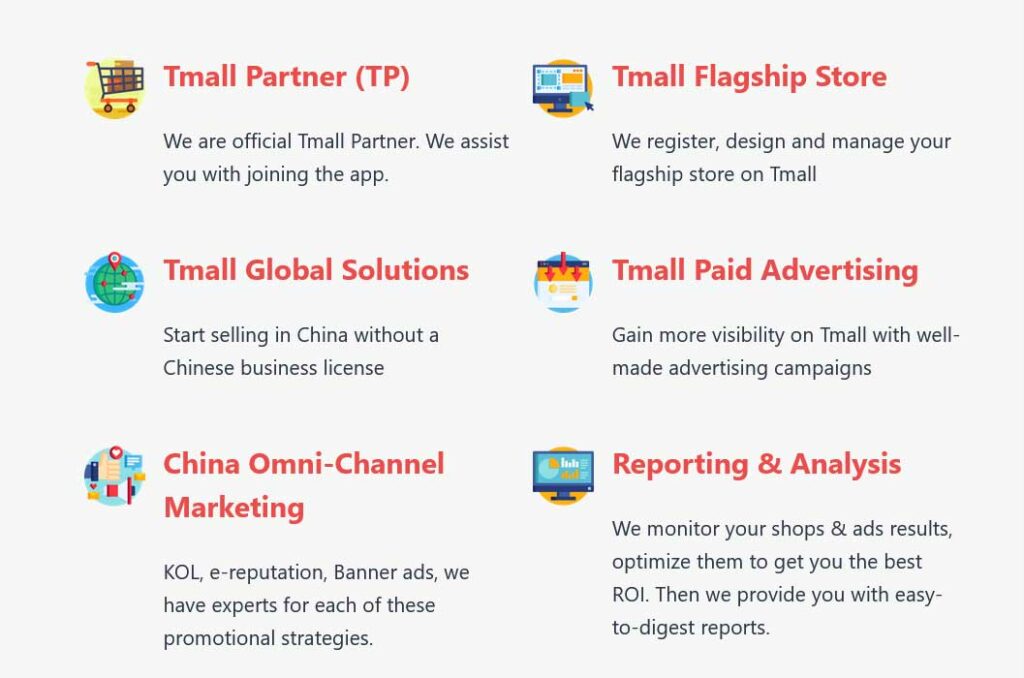 How to open a Tmall store: our services